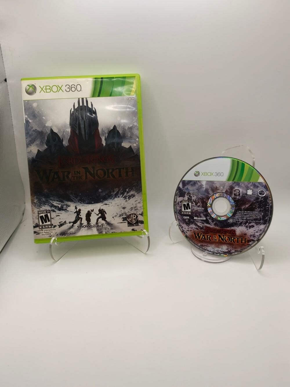 LOTR War in the North Xbox 360 Case + Disc